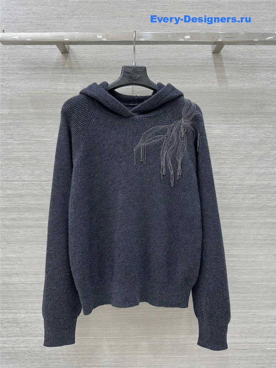 BC Dark Blue Cashmere Hooded Set