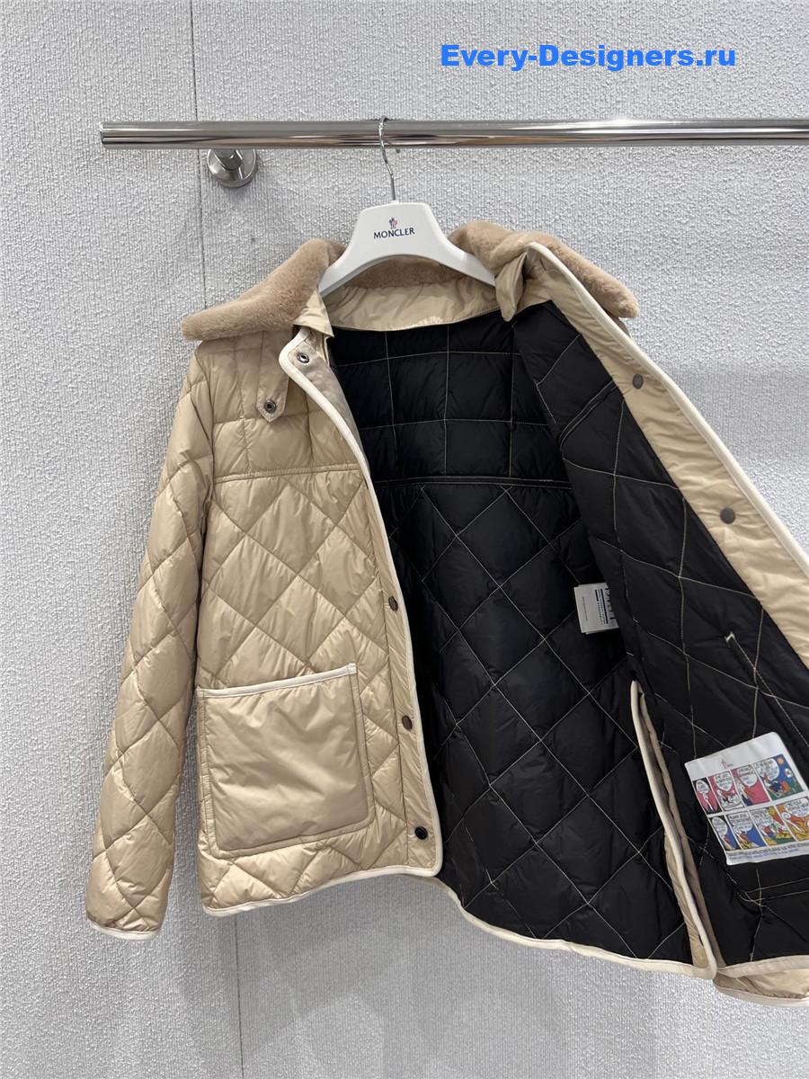 Moncler Beige Cygne Down Jacket