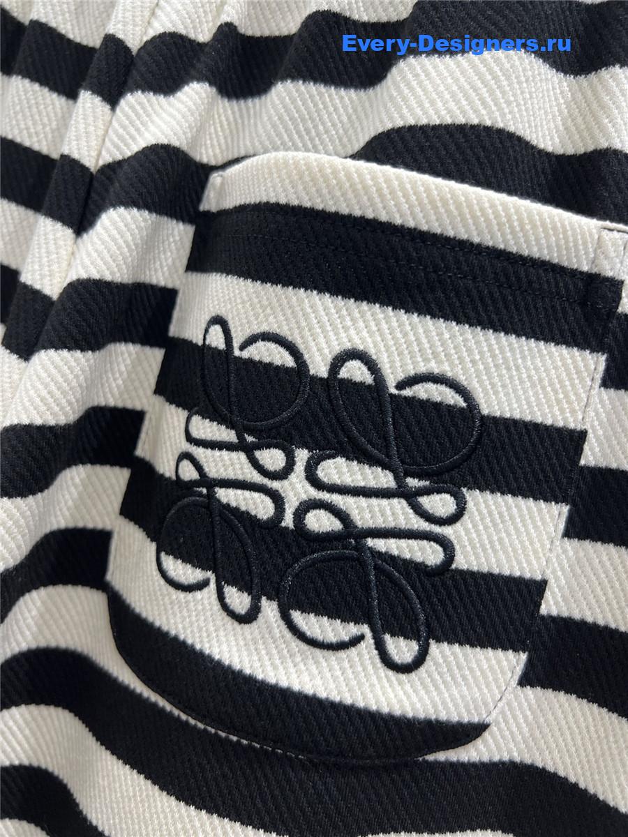 L0ew*  striped knit wide-leg pants