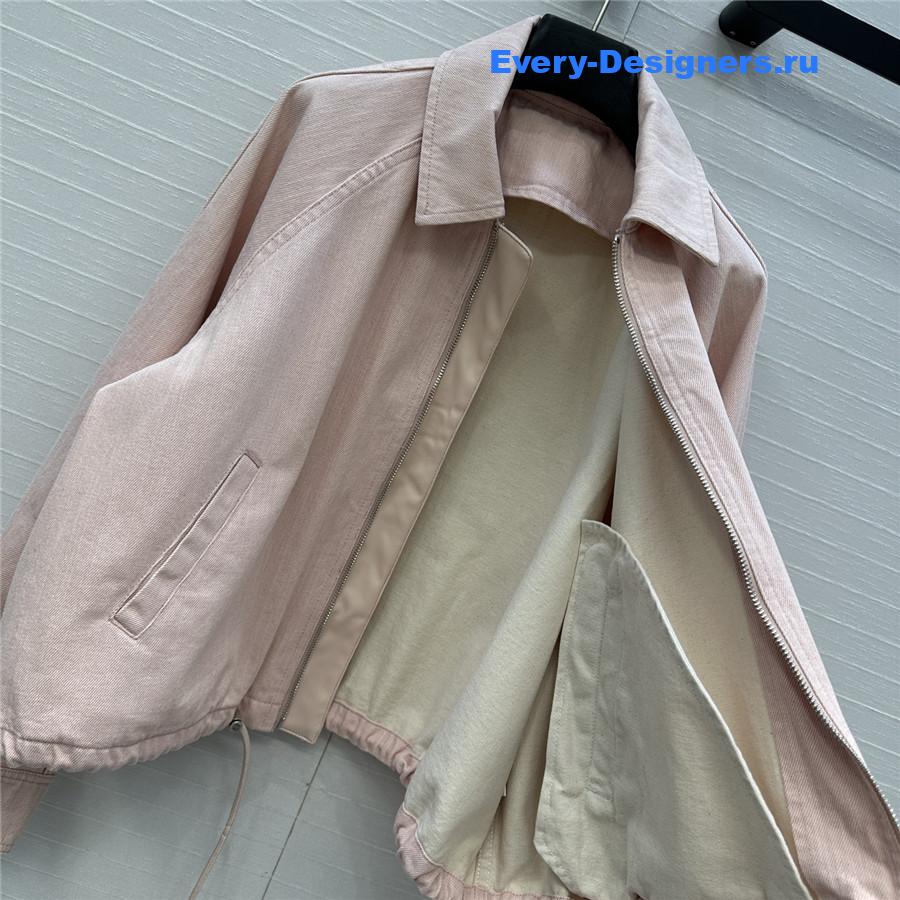 L0ew* denim pink trapeze jacket