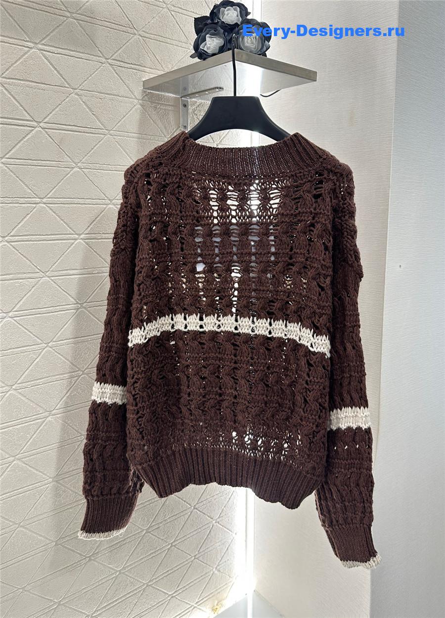 Ch**el embroidered v-neck cardigan