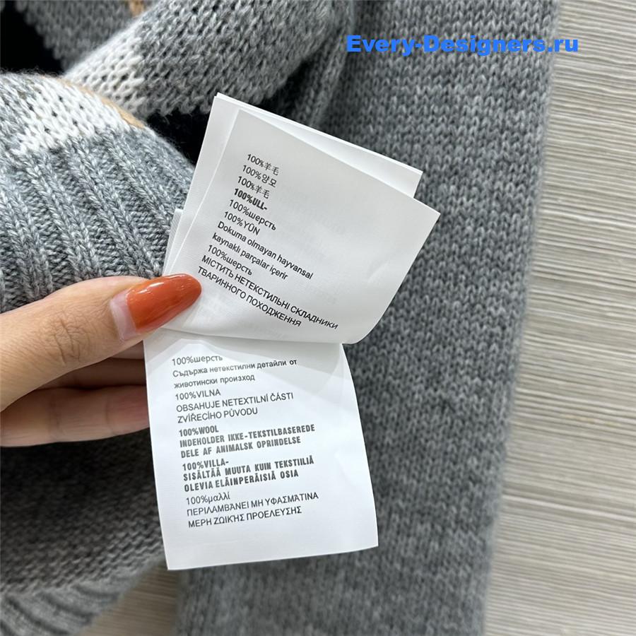 Pra*a cashmere argyle crewneck cardigan