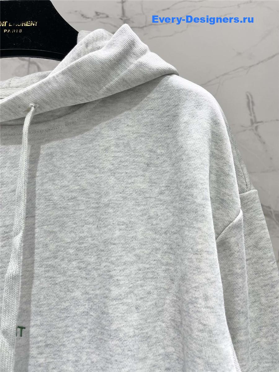 Sa1nt Lau*nt grey cotton hoodie