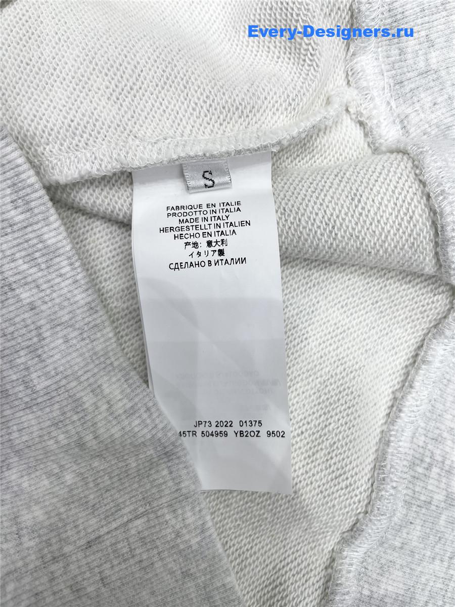 Sa1nt Lau*nt grey cotton hoodie