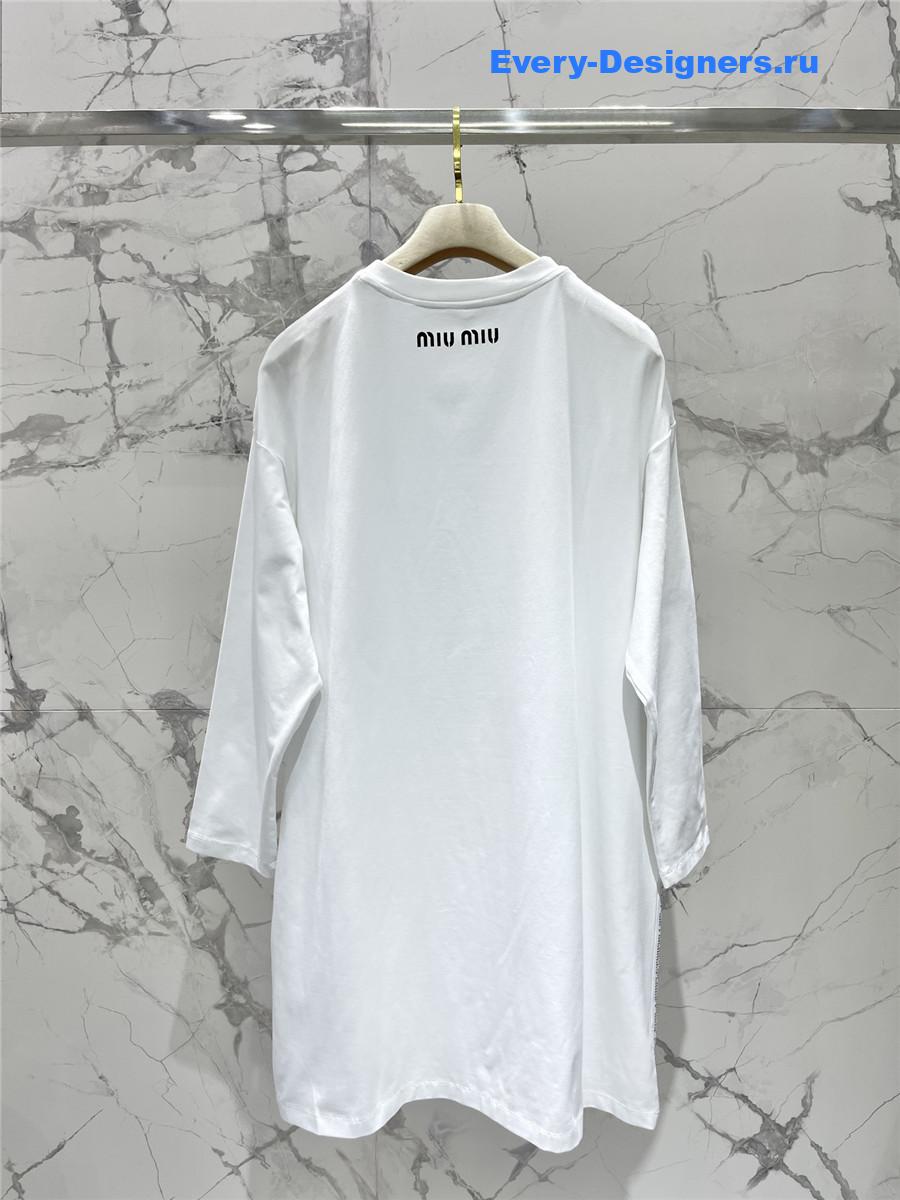 Miu Miu Sequin Crewneck Dress