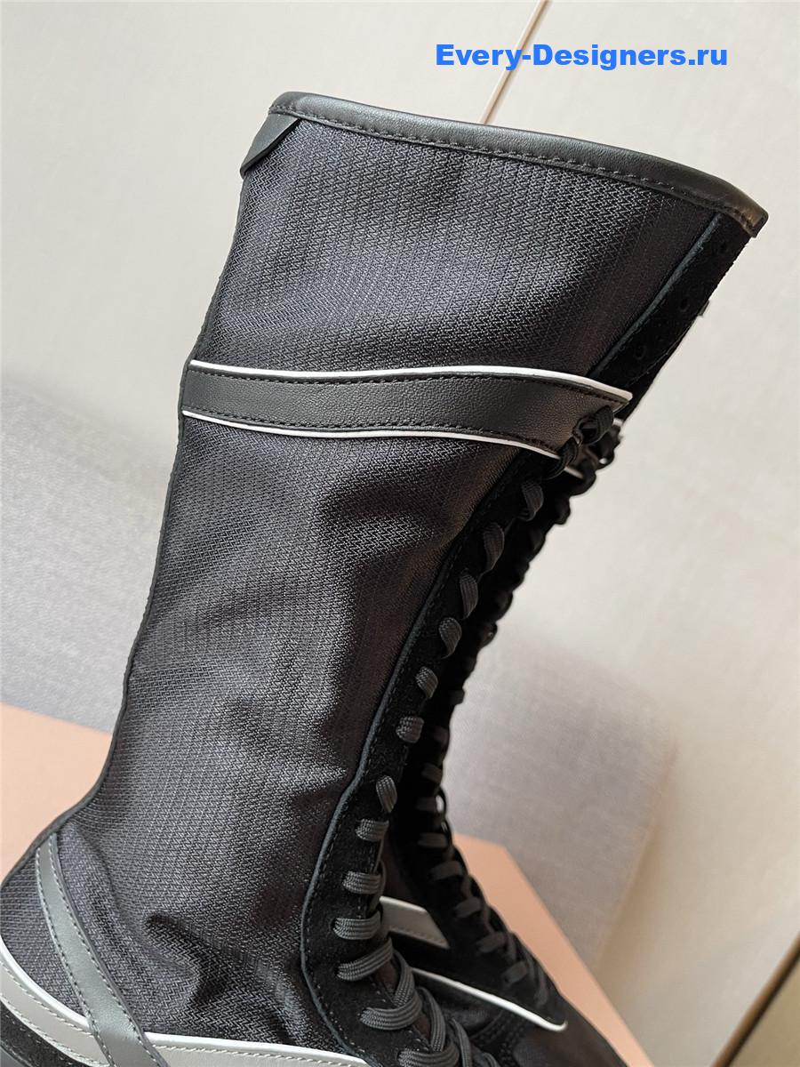 Miu Miu Black Gymnasium Boxeur Boots