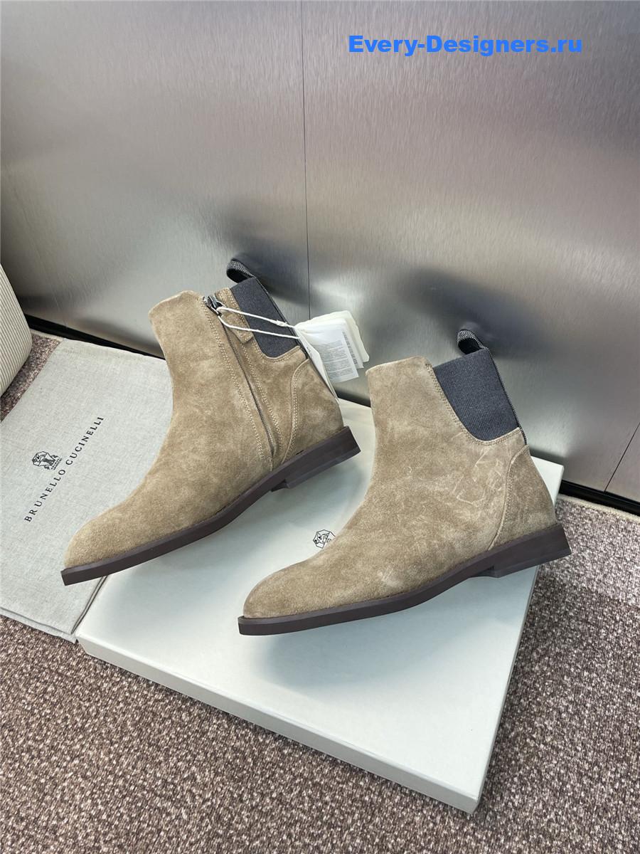 BC Beige Suede Monili Chelsea Boots