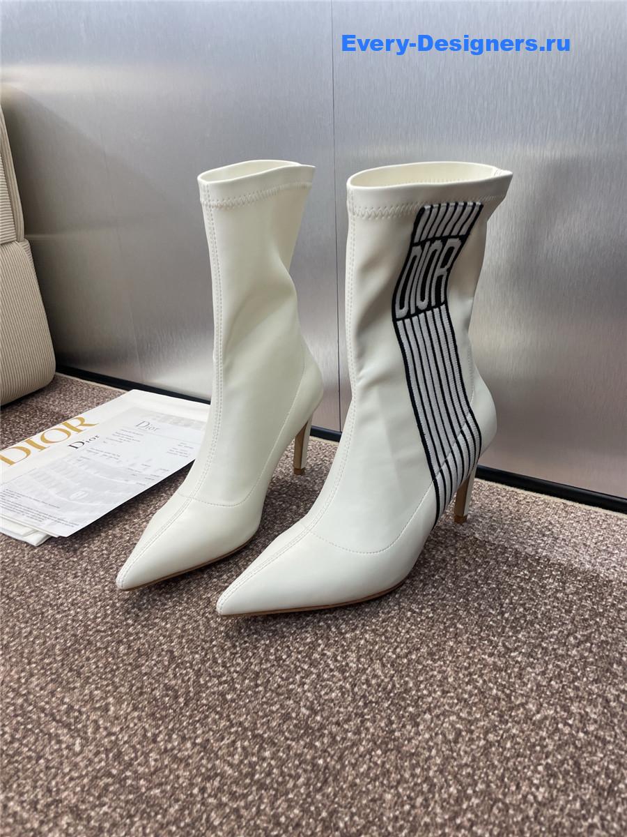 D10r optical-d white ankle boots