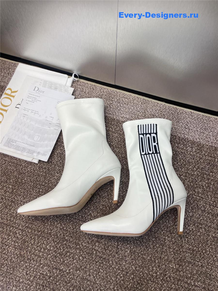 D10r optical-d white ankle boots