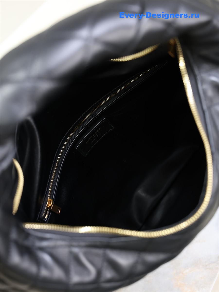 Sa1nt Lau*nt quilted black icare hobo bag
