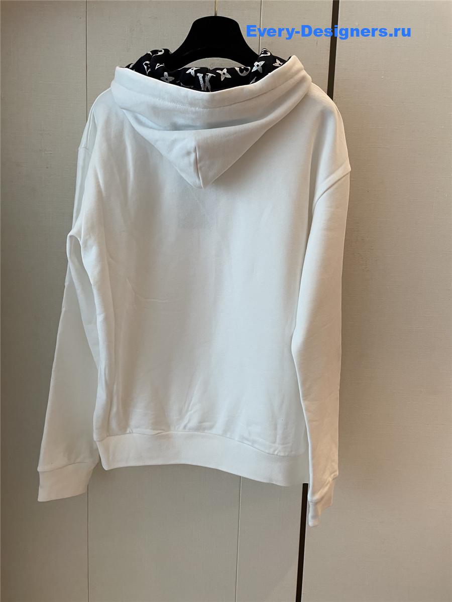 l0vis Vvtt0n white cotton hoodie