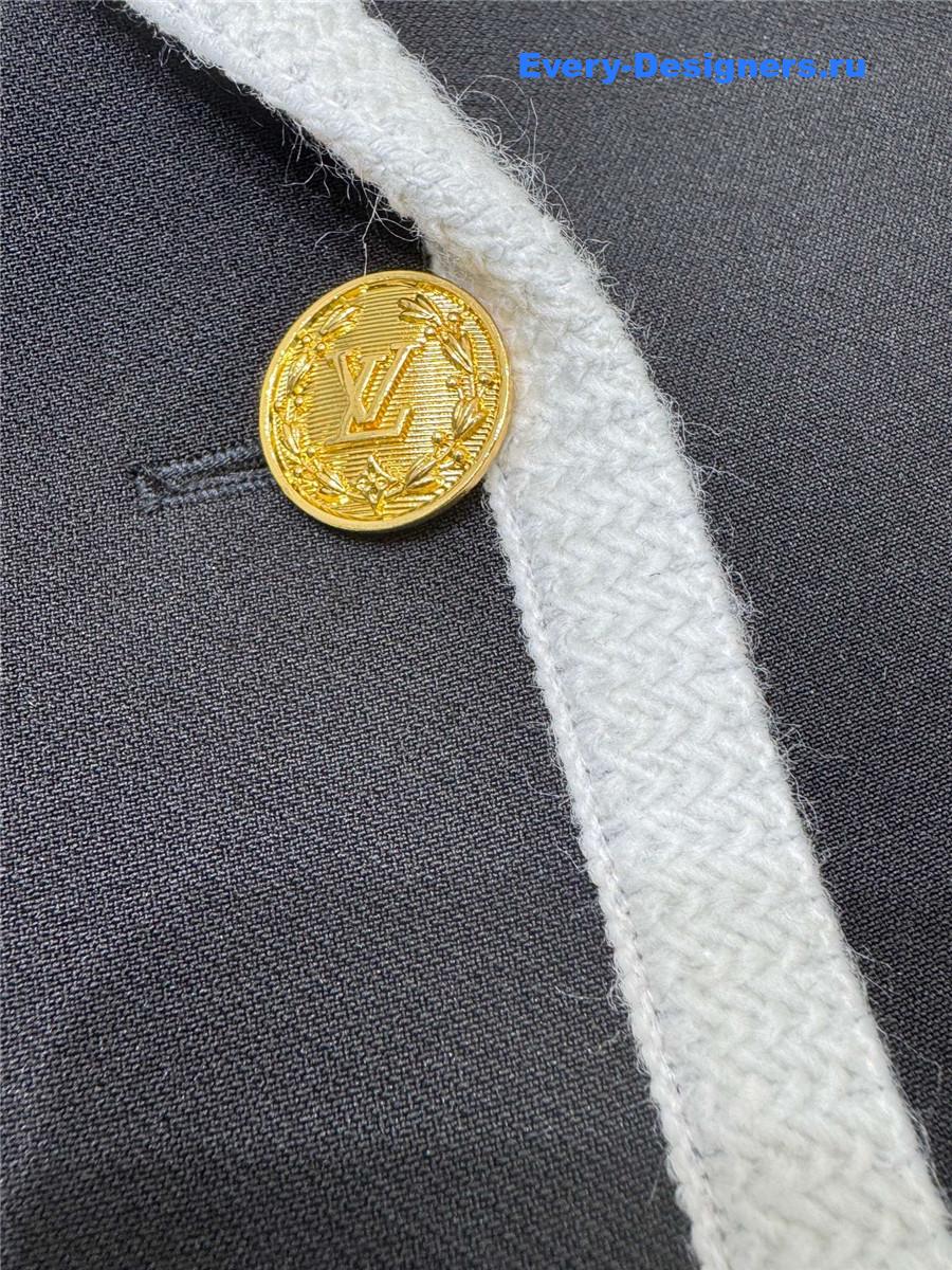 l0vis Vvtt0n tweed trim preppy blazer