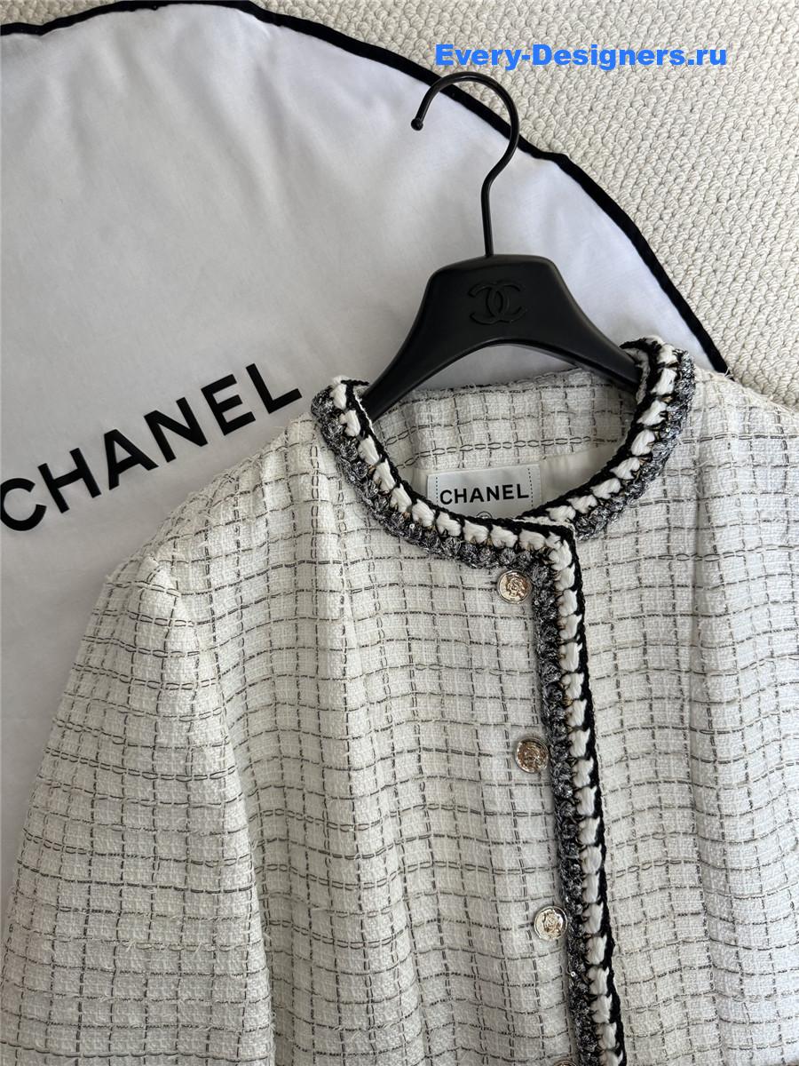 Ch**el ladies tweed jackets plaid coat