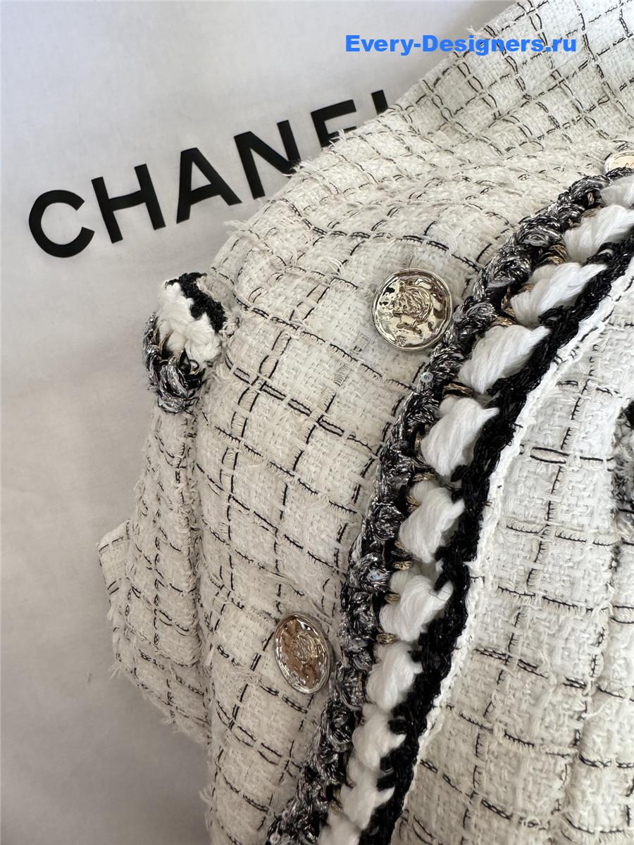 Ch**el ladies tweed jackets plaid coat