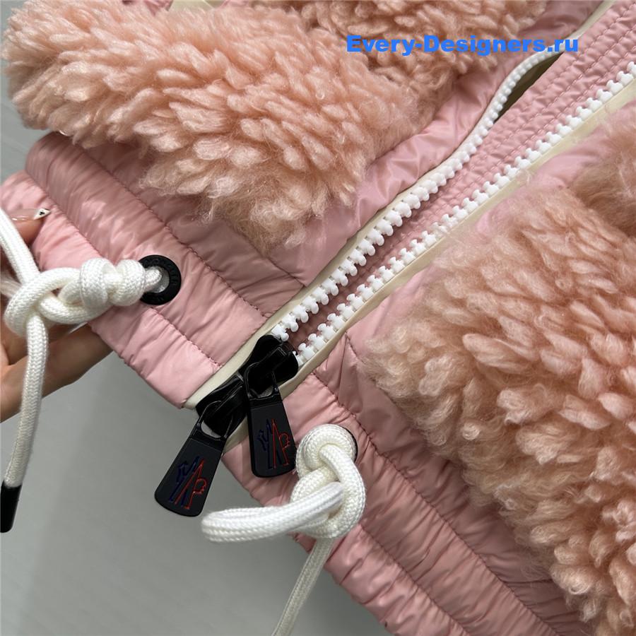 Moncler Pink Quilted Down Jacket