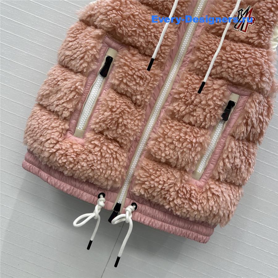 Moncler Pink Quilted Down Jacket