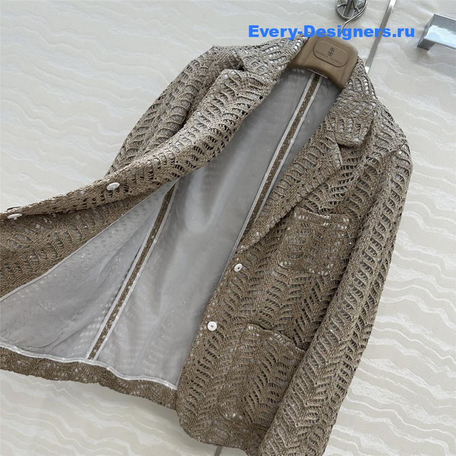 BC Lace-appliqué Blazer