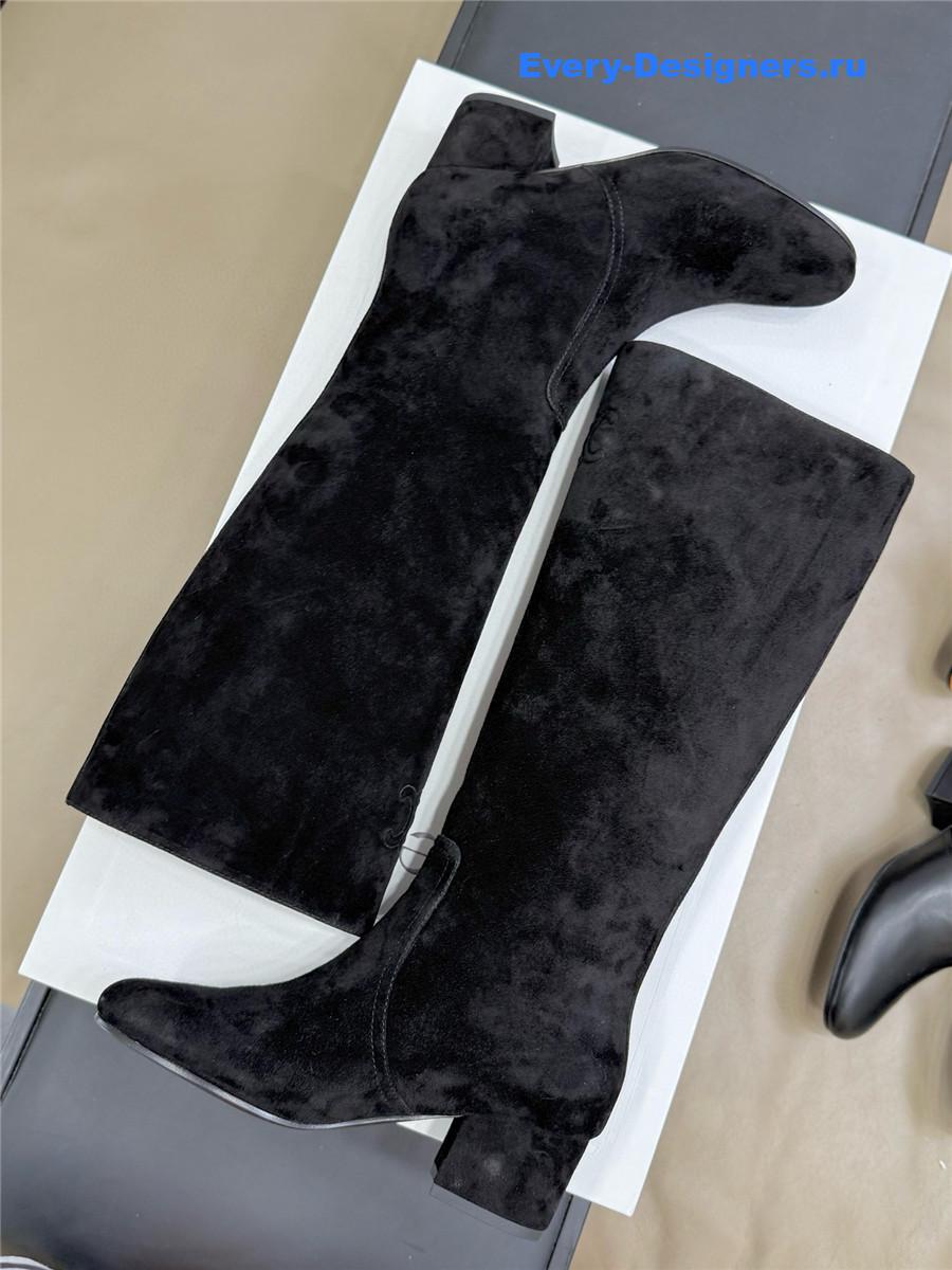 Ce1i*e triomphe black suede high boots