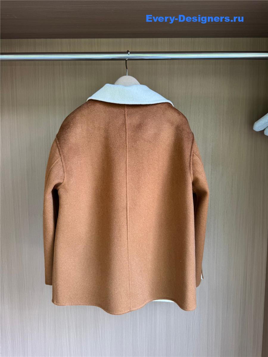L0r0 P1ana cropped stefan reversible cashmere coat