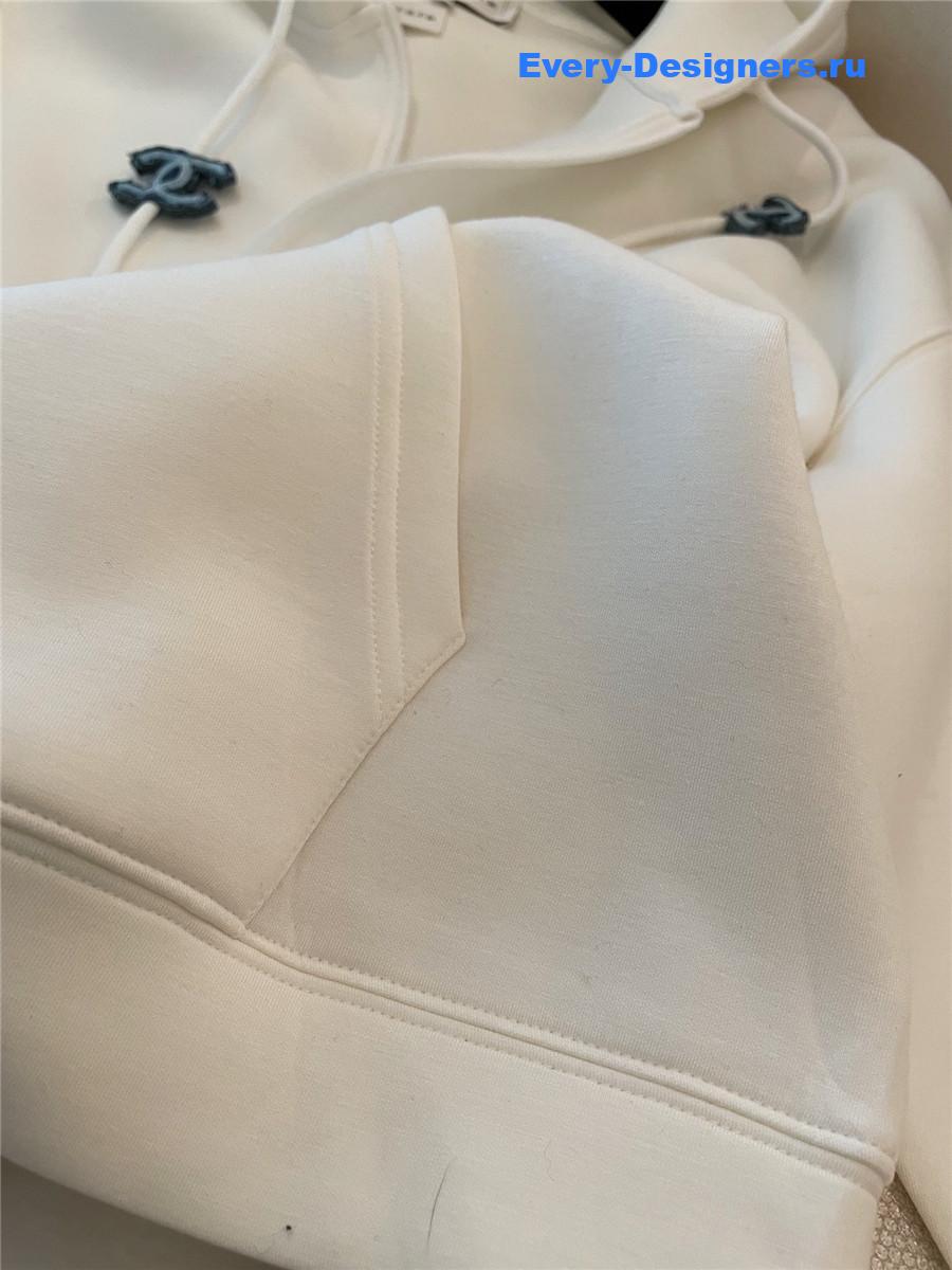 Ch**el cc beige hoodie