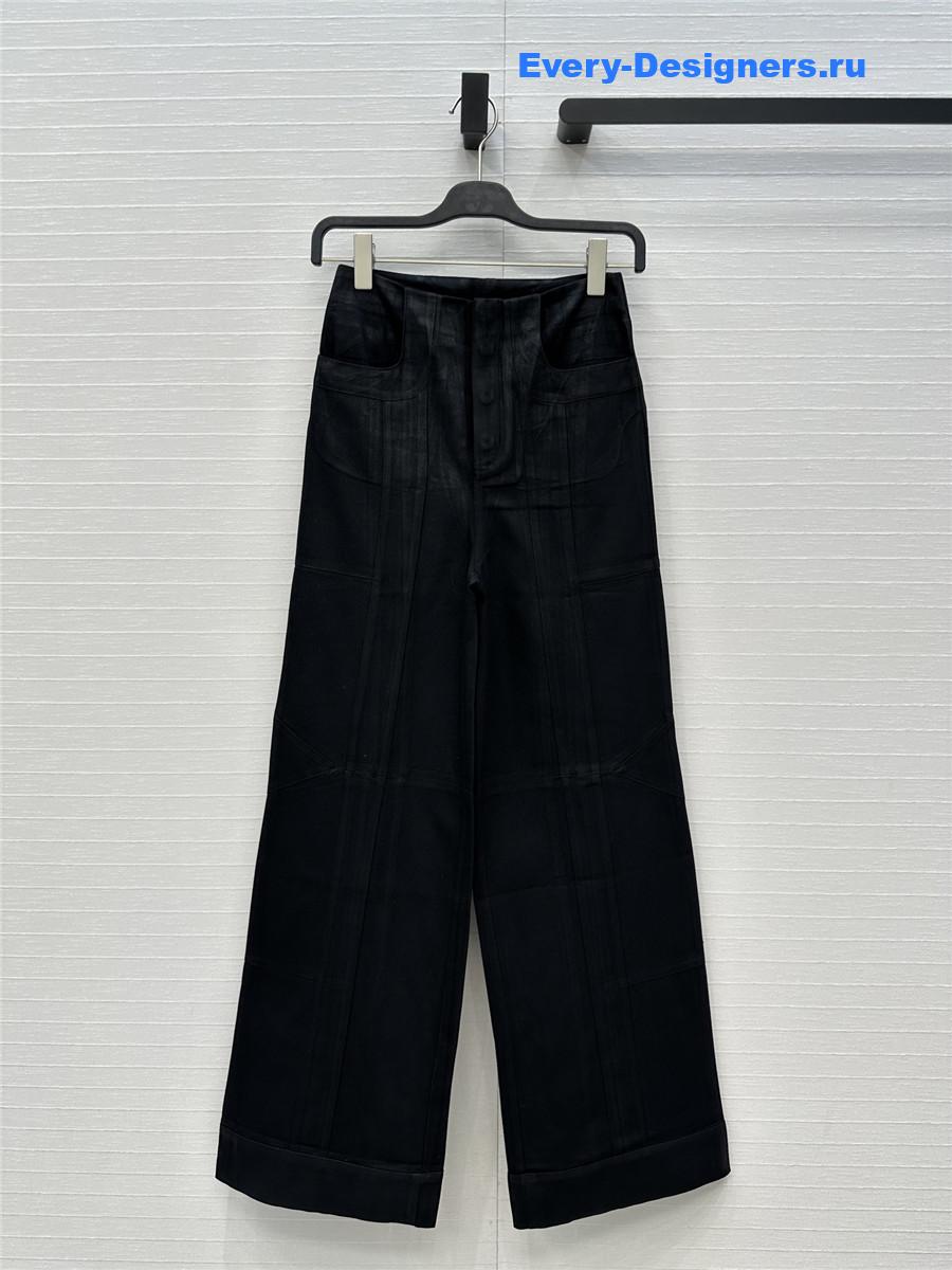 Miu Miu black denim trousers