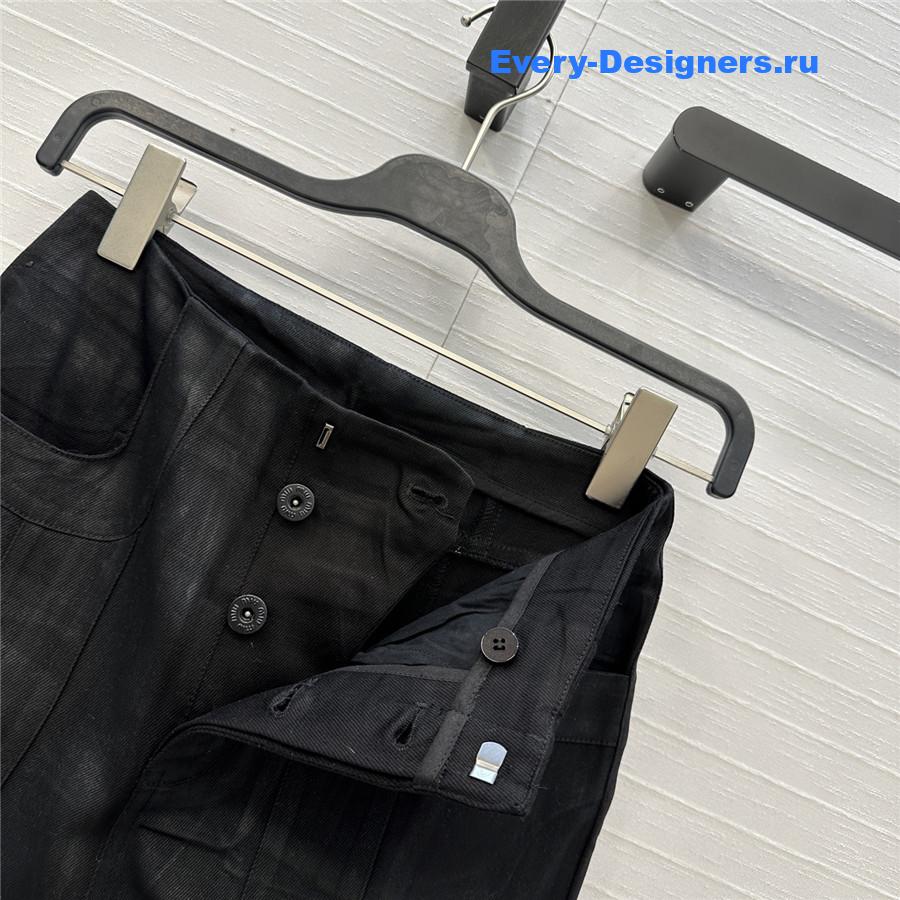 Miu Miu black denim trousers