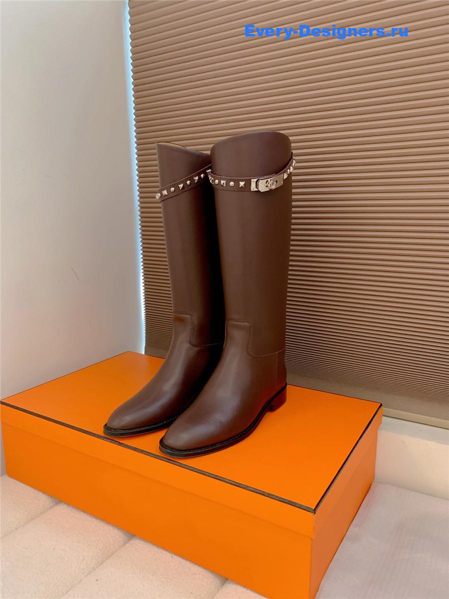 H**me5 kelly buckle burgundy jumping boot