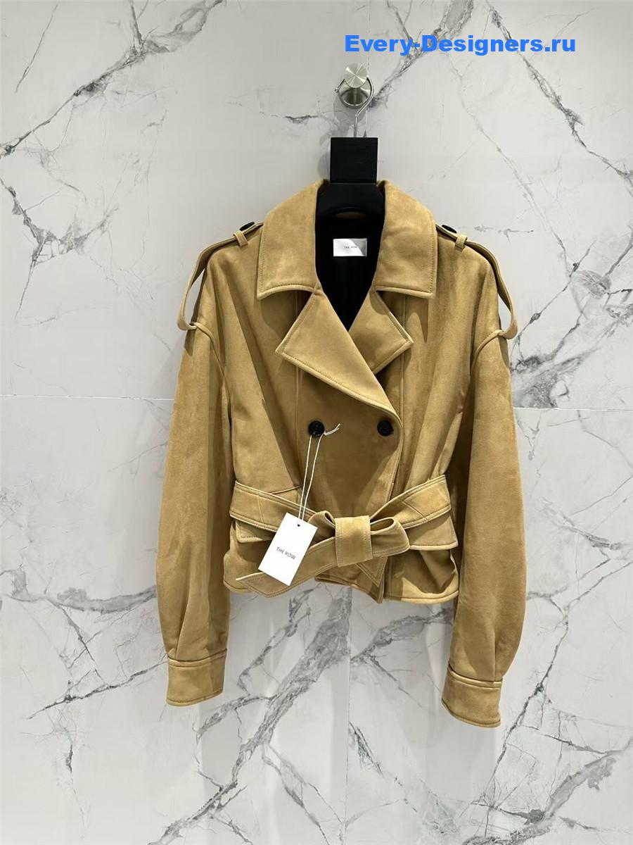 The R0w suede trench coat