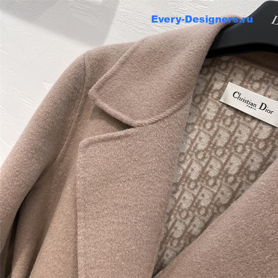 D10r oblique beige wool jacket