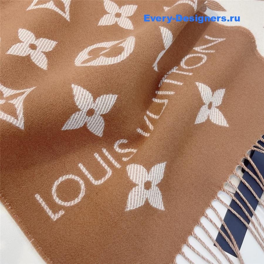 l0vis Vvtt0n lv brown essential shine scarf