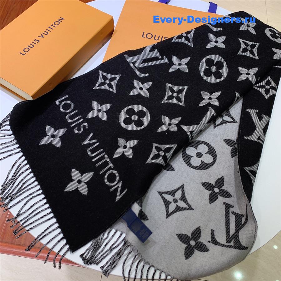 l0vis Vvtt0n lv navy essential shine scarf