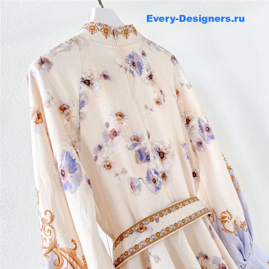 Zimm Hypnotic floral-print puff-sleeve Mini Dress