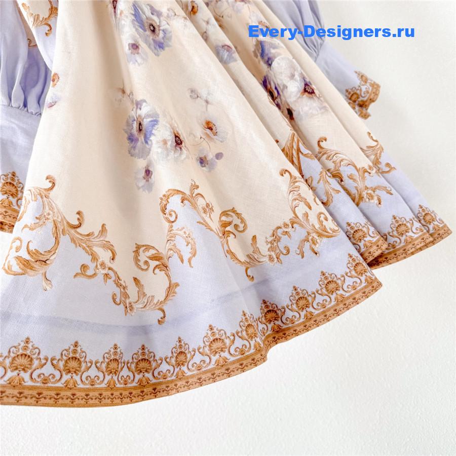 Zimm Hypnotic floral-print puff-sleeve Mini Dress