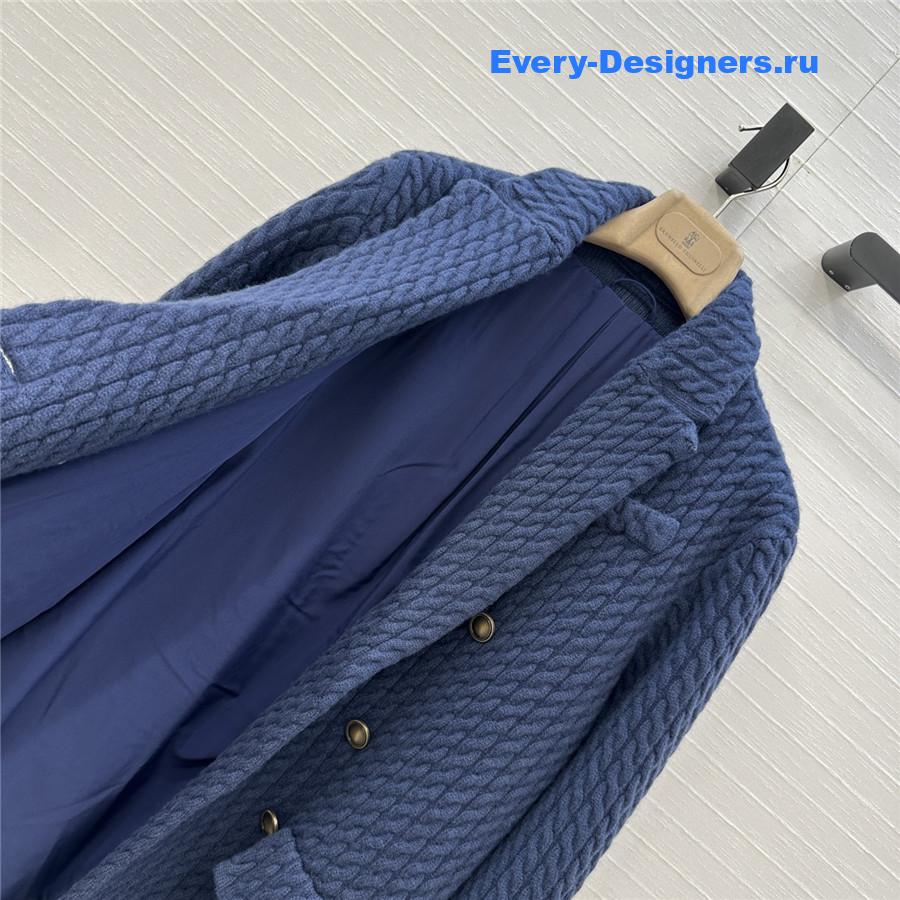 BC Blue Cable Cashmere Knit Blazer