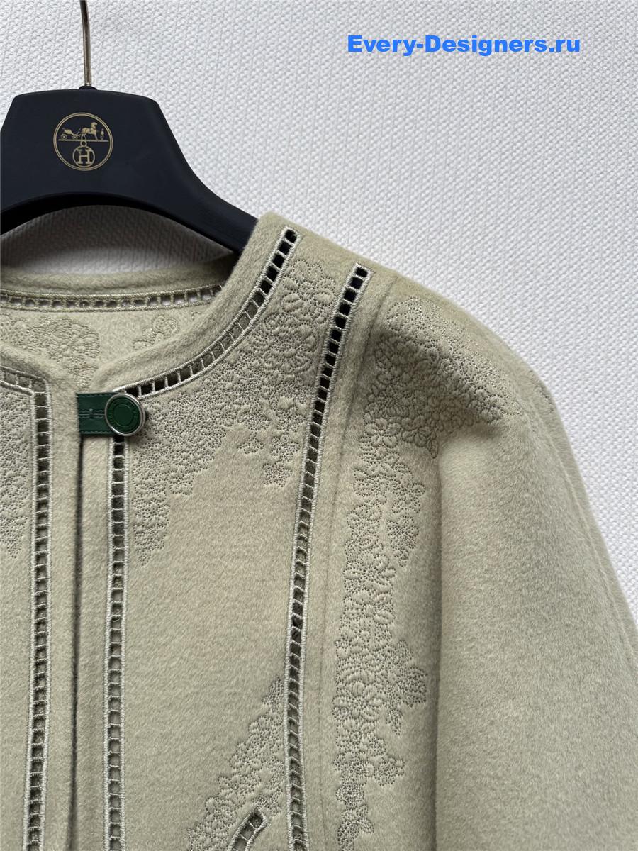 H**me5 green cashmere jacket