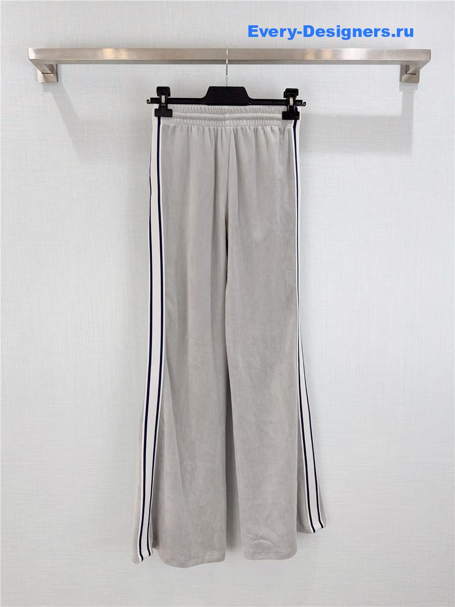 Ce1i*e grey velvet track pants