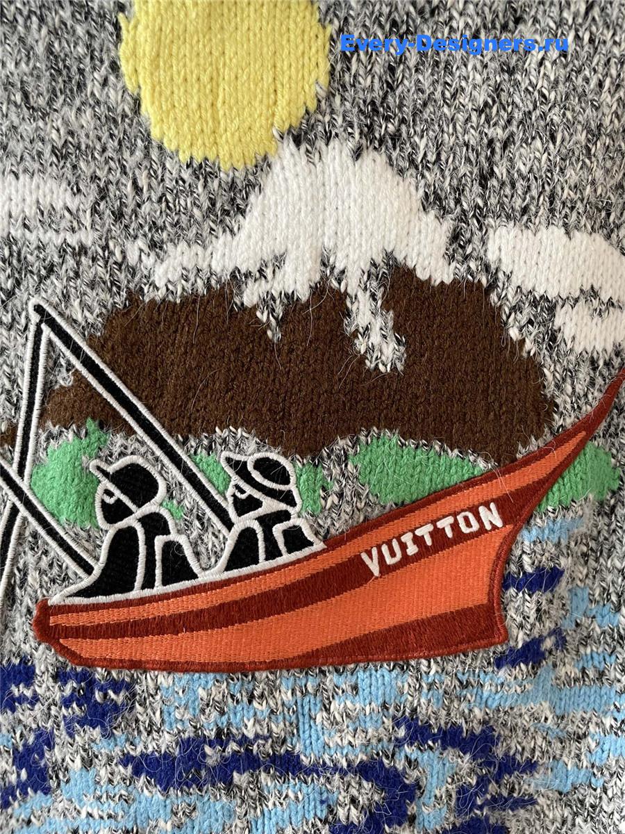 l0vis Vvtt0n zippered knitted blouson