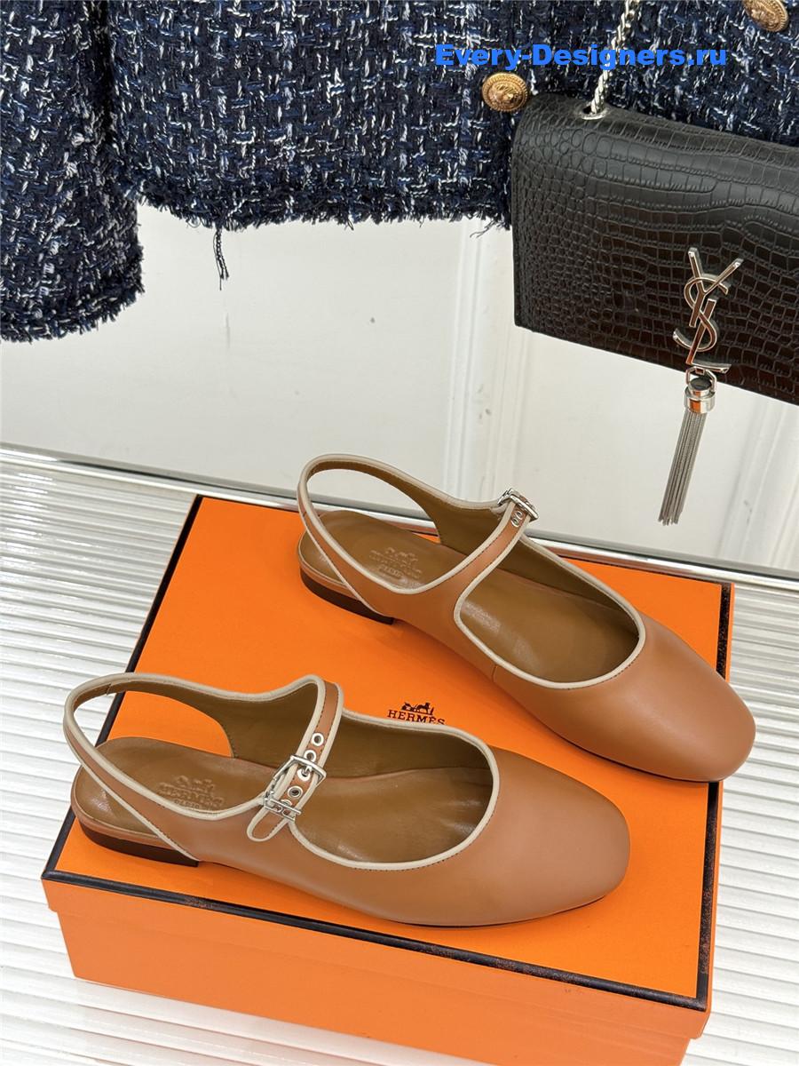 H**me5 brown kleo slingback sandals
