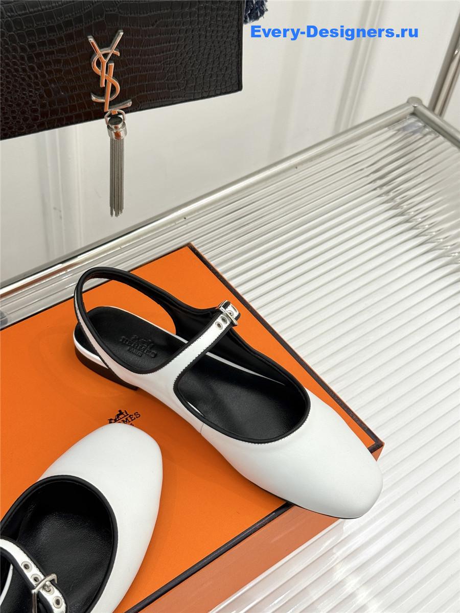 H**me5 white kleo slingback sandals