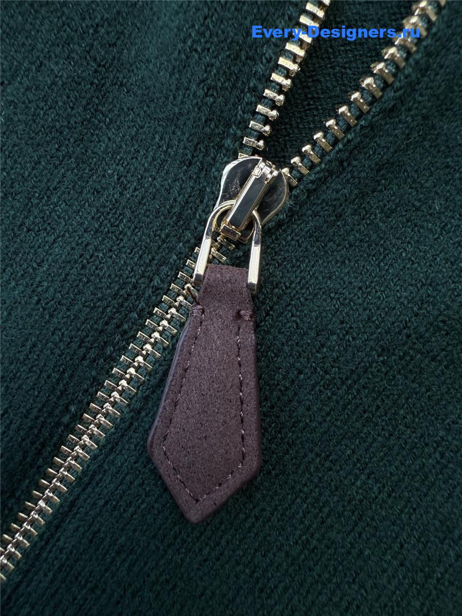 Miu Miu green turtleneck knitted long-sleeved sweater