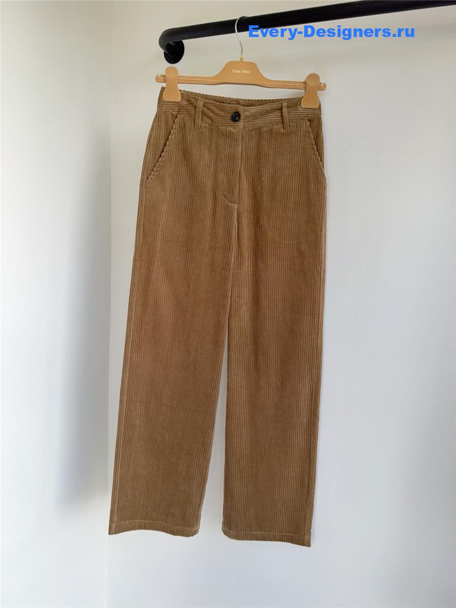 Miu Miu Corduroy Wide-Leg Pants