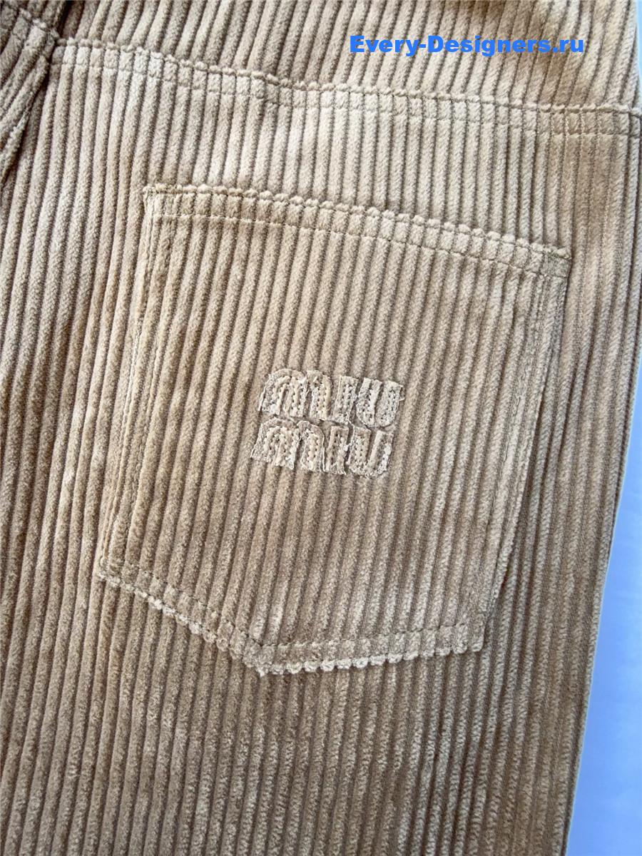 Miu Miu Corduroy Wide-Leg Pants