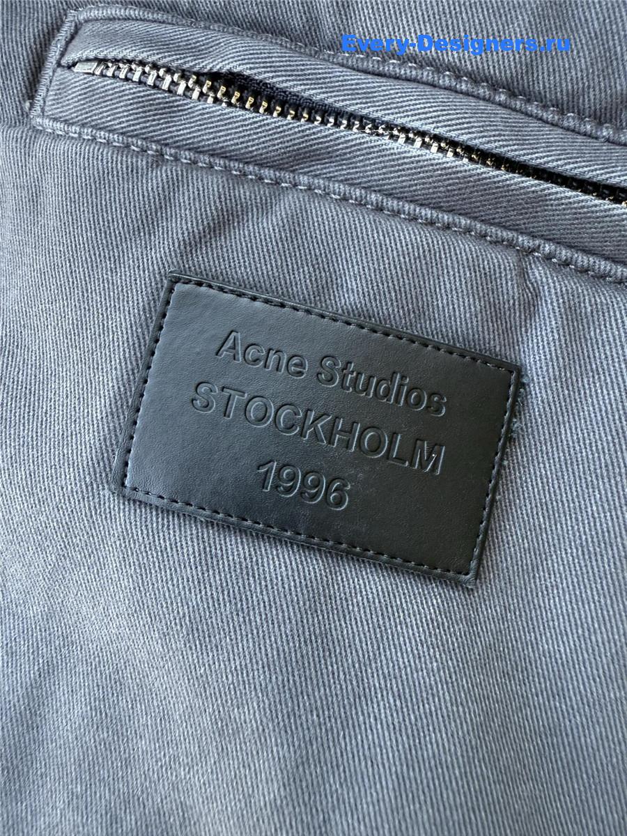 Acne Studios Gray Heavy Twill Bomber Jacket