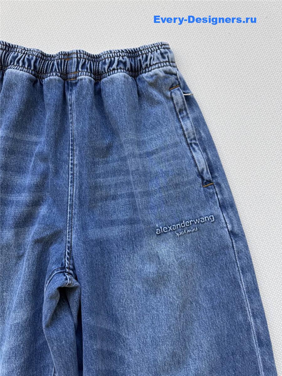 A1exa*der wang elastic waist jeans