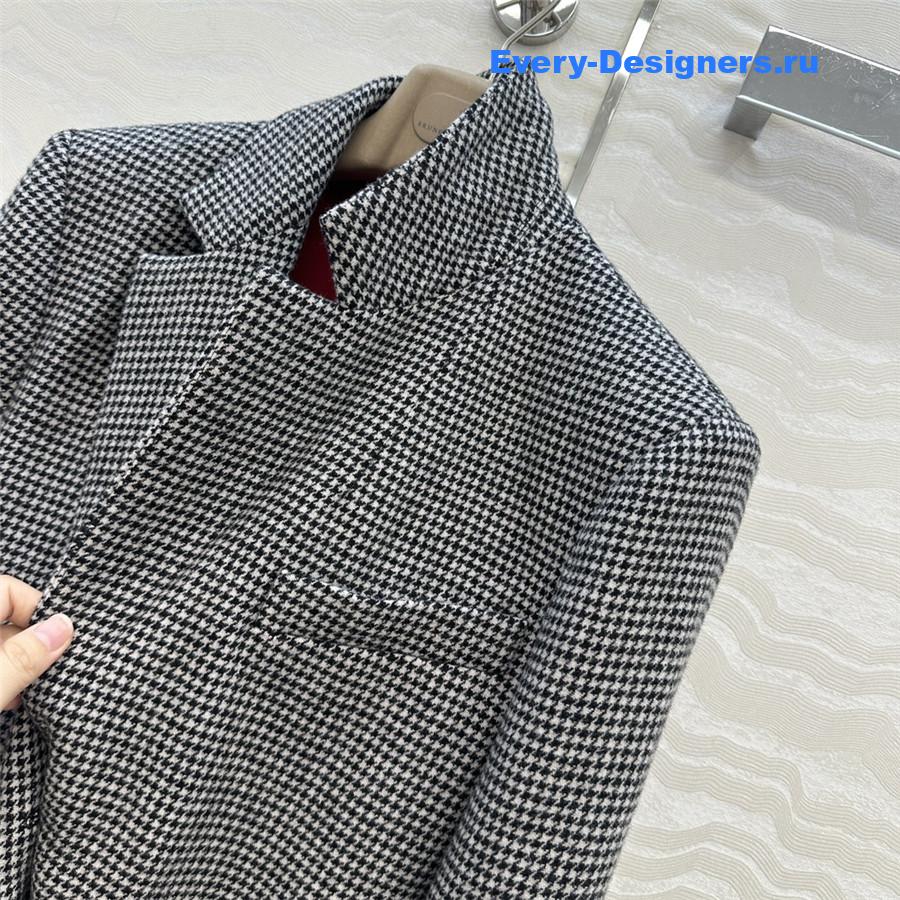 BC Brown Houndstooth Belted Blazer