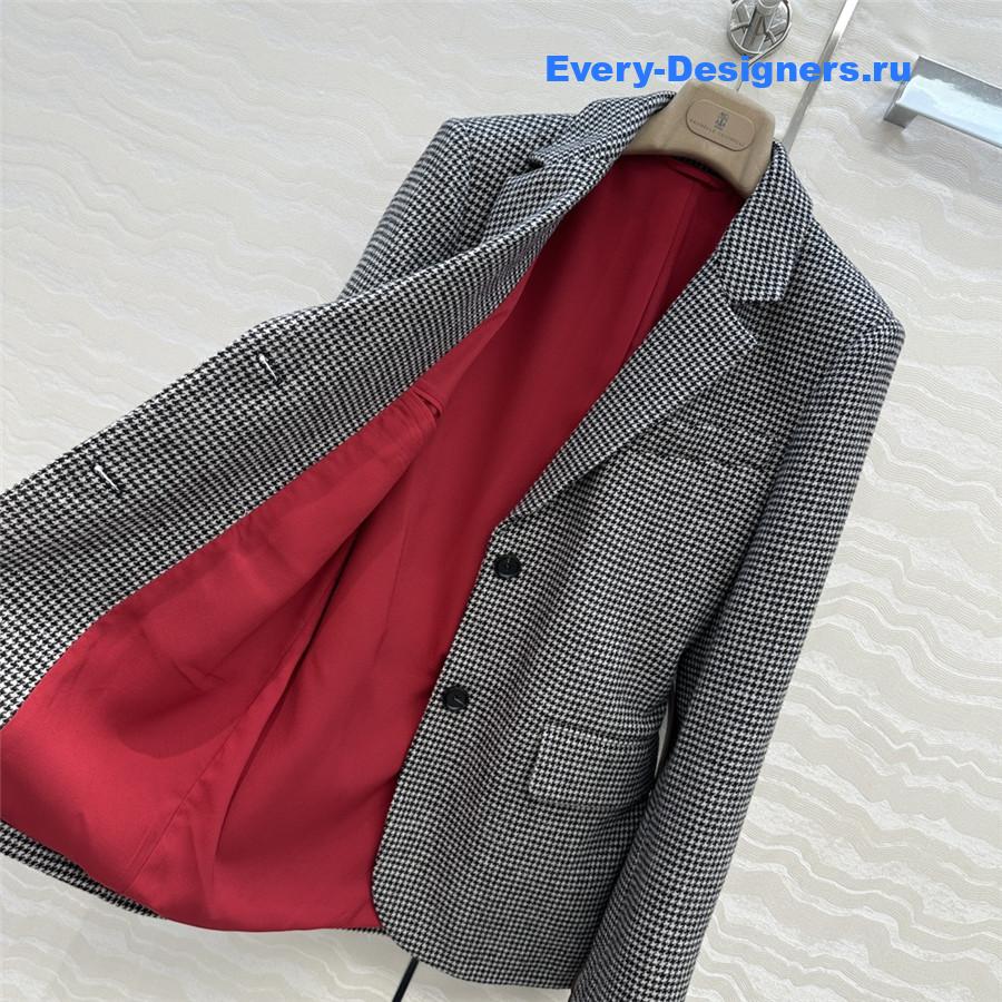 BC Brown Houndstooth Belted Blazer