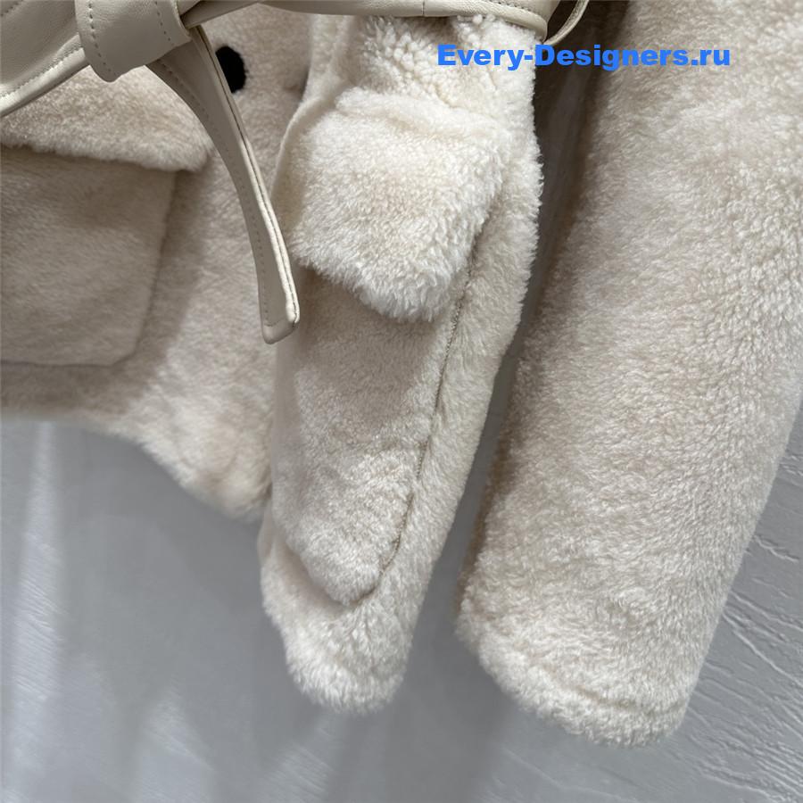 Miu Miu Beige Shearling Jacket
