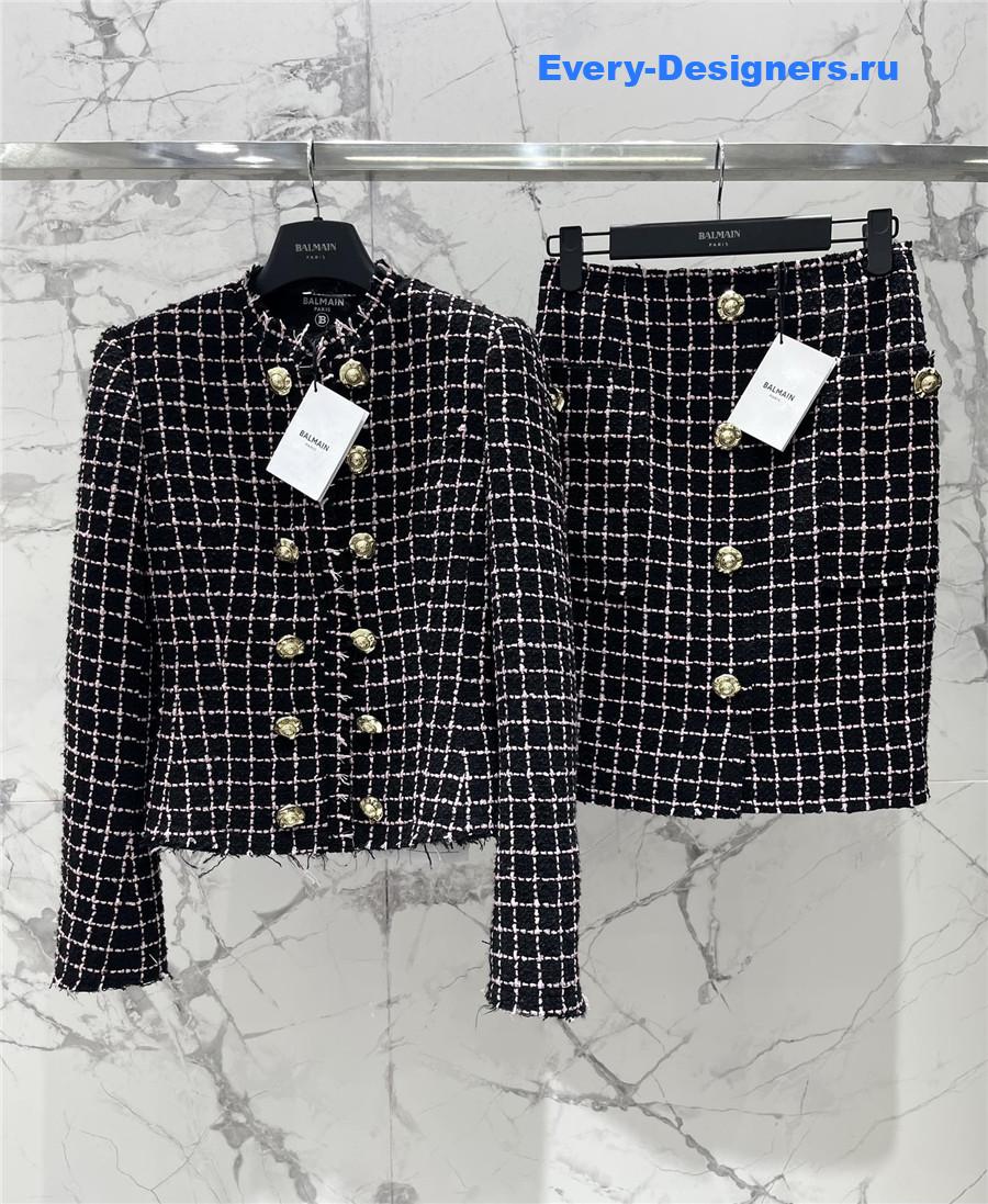Balmain Tweed Skirt