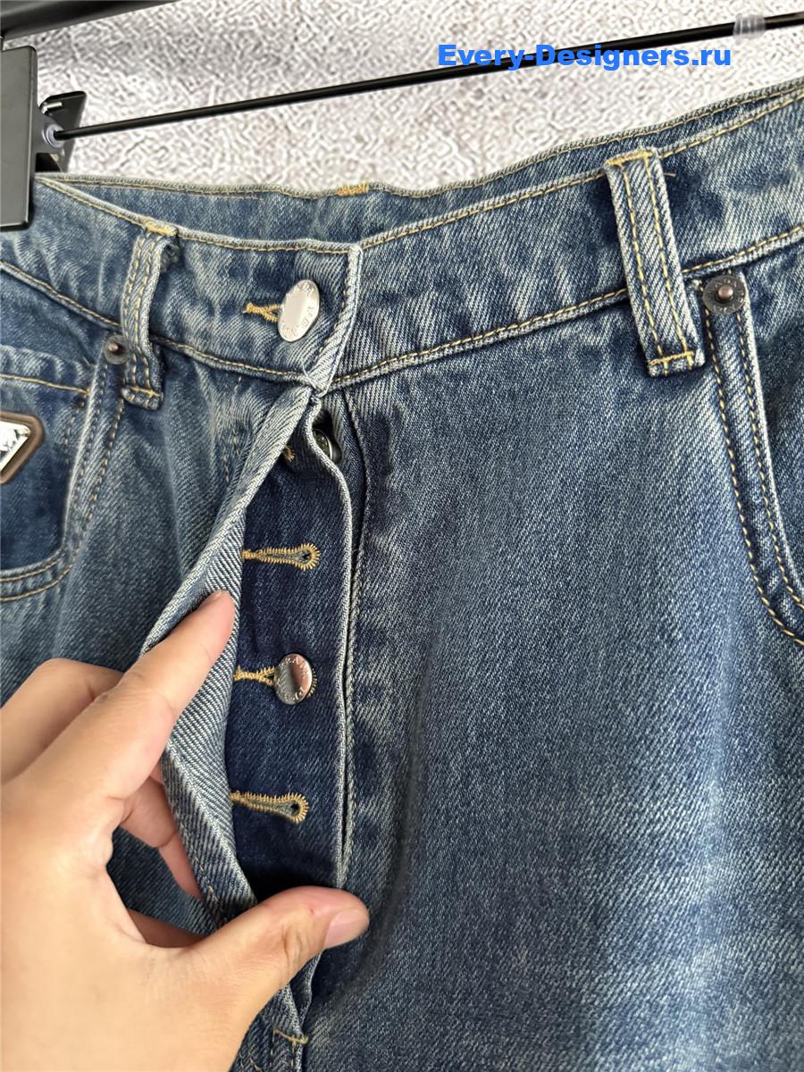 Pra*a high-waist wide-leg jeans