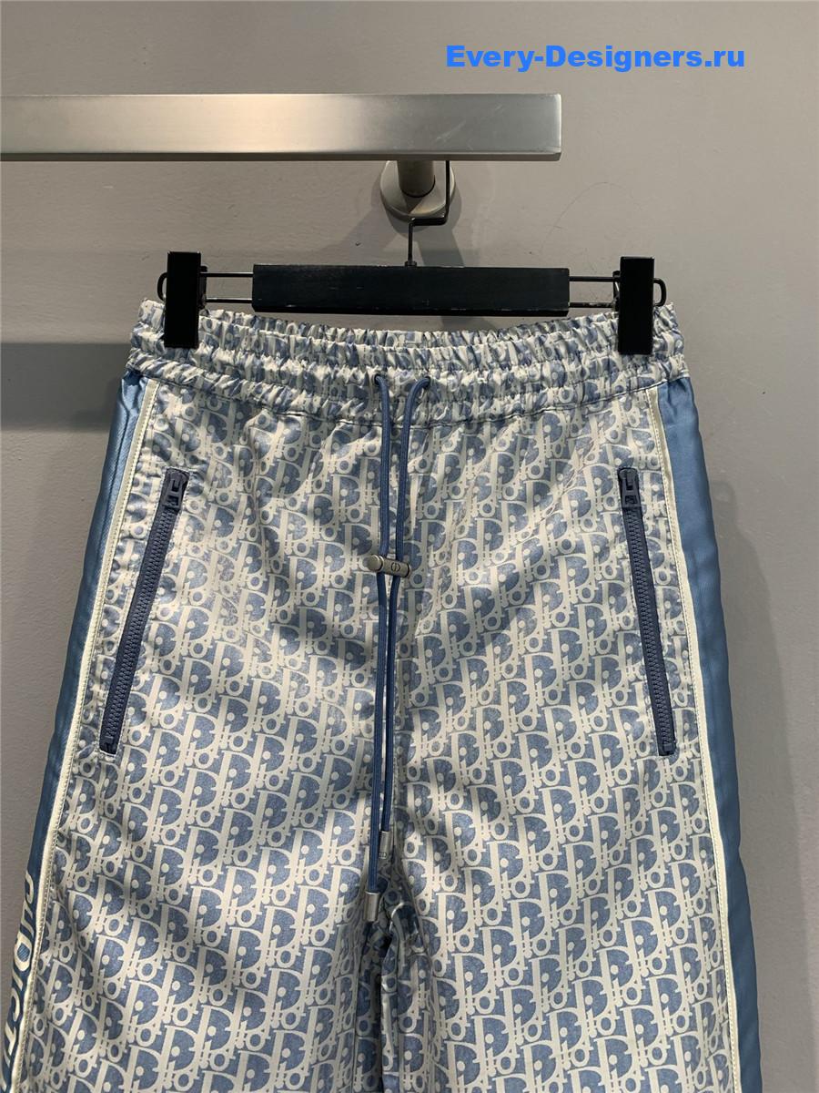 D10r oblique jacquard technical taffeta pants